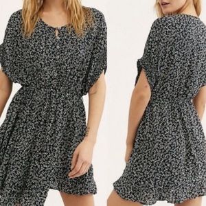 Free People One Fine Day Floral Mini Dress